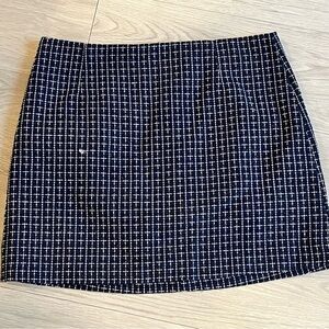 New Lily Pulitzer Adler Mini Skirt Low Tide Navy Fantasy Checkerboard 16